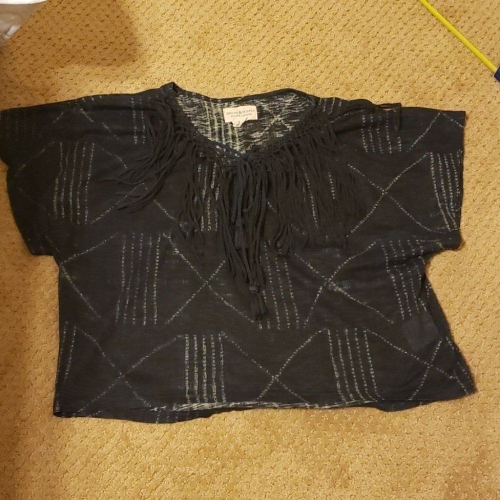Denim Supply boxy fringe‎  blouse xs